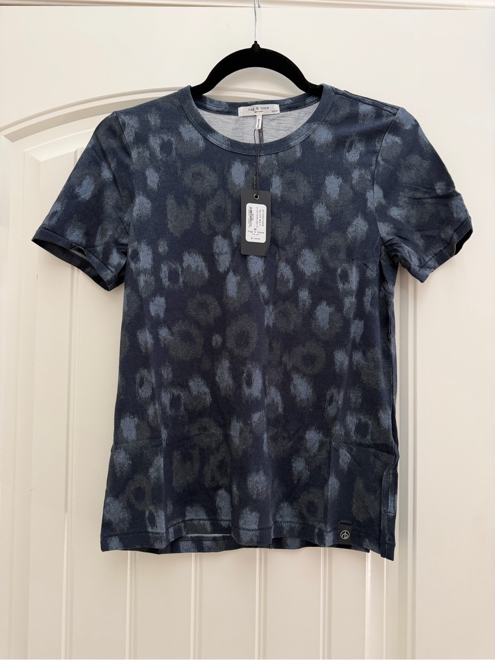 NWT rag & bone Women's Leopard Print Jersey Tee